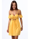 Honey dress with thin straps 1018 - Online store - Boutique